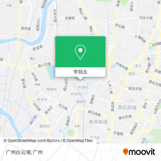 广州白云湖地图