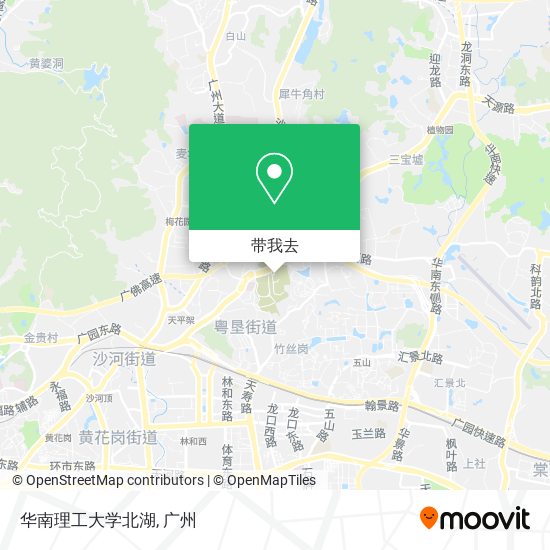 华南理工大学北湖地图