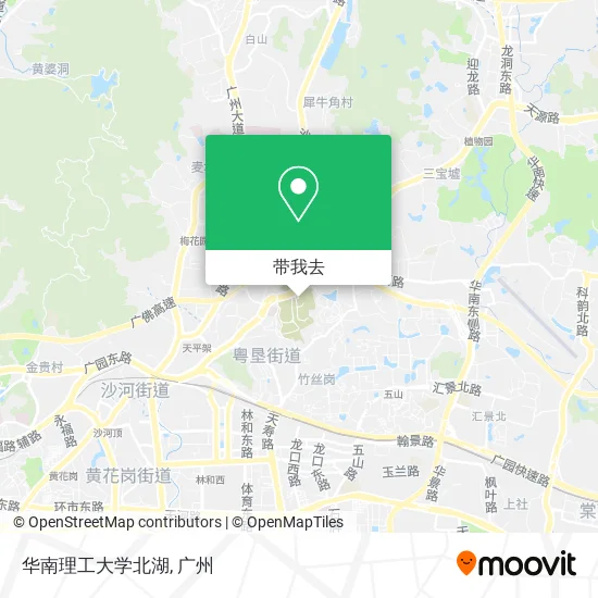 华南理工大学北湖地图