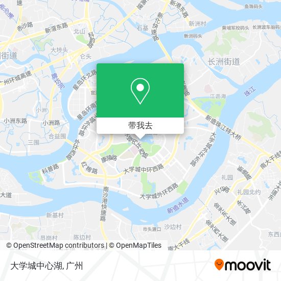 大学城中心湖地图