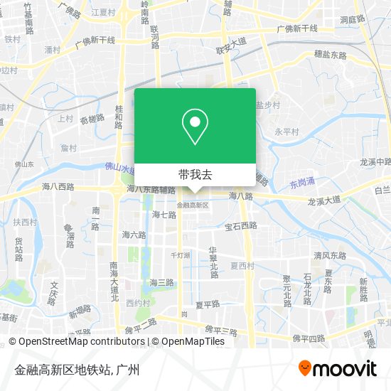 金融高新区地铁站地图