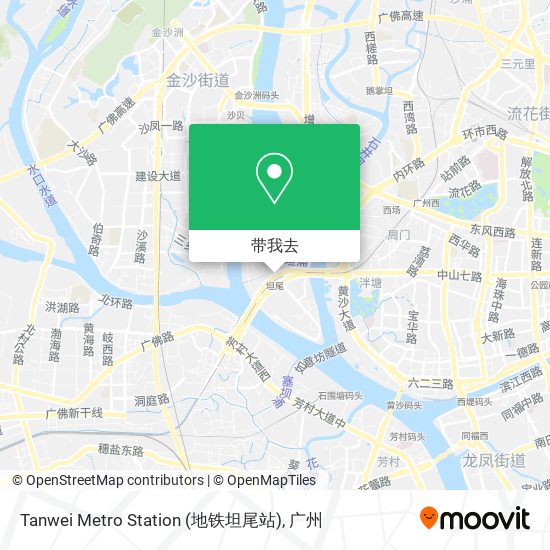 Tanwei Metro Station (地铁坦尾站)地图