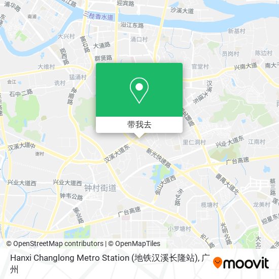Hanxi Changlong Metro Station (地铁汉溪长隆站)地图