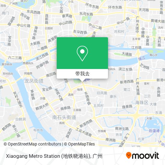 Xiaogang Metro Station (地铁晓港站)地图