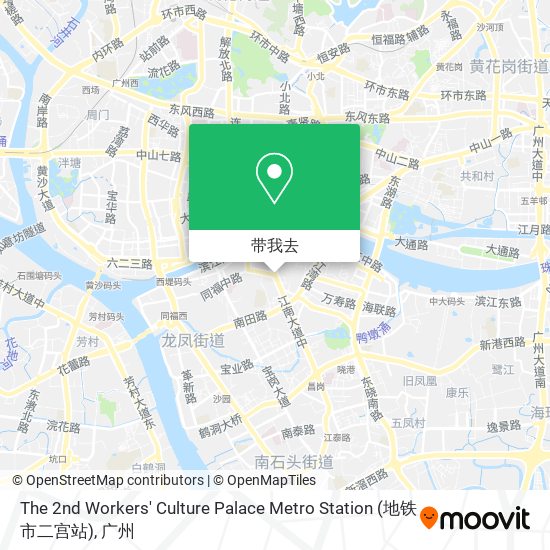 The 2nd Workers' Culture Palace Metro Station (地铁市二宫站)地图