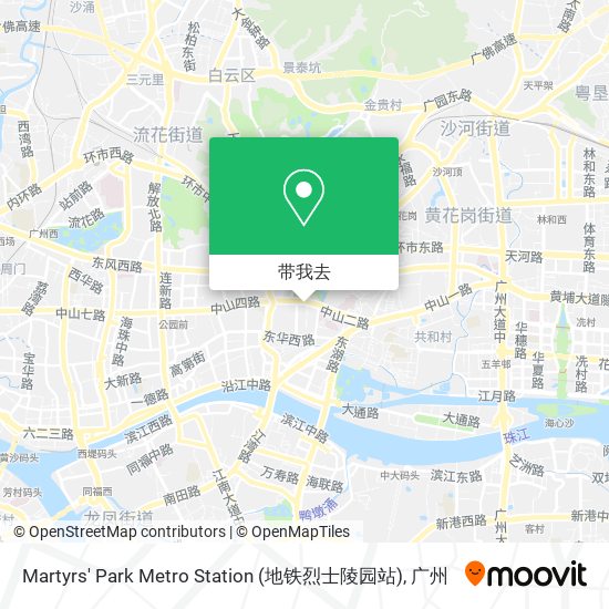 Martyrs' Park Metro Station (地铁烈士陵园站)地图
