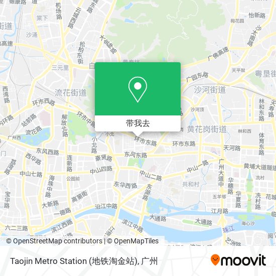 Taojin Metro Station (地铁淘金站)地图