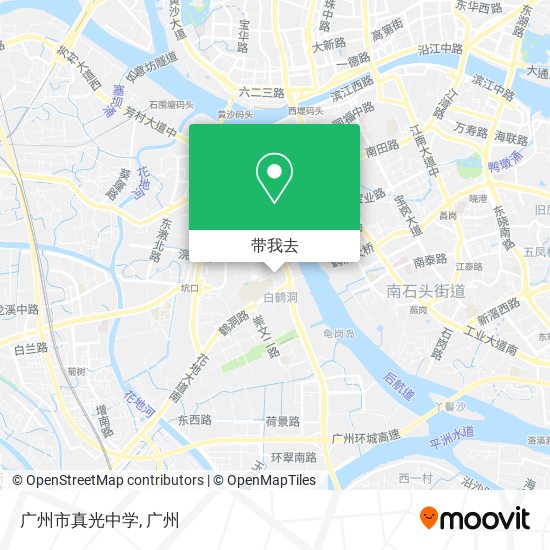 广州市真光中学地图