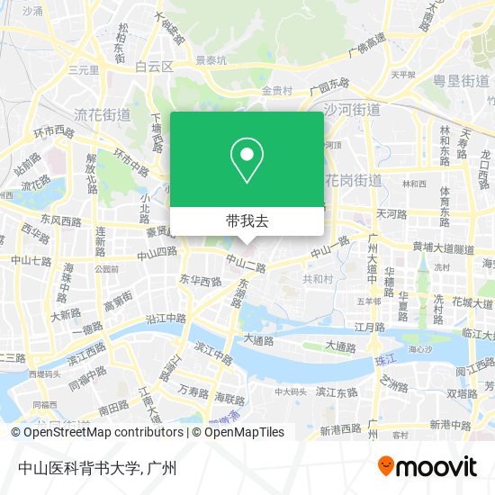 中山医科背书大学地图