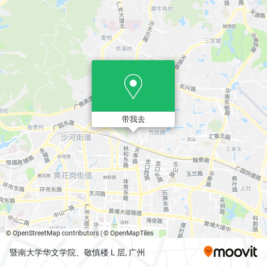 暨南大学华文学院、敬慎楼 L 层地图