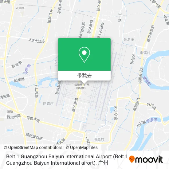 Belt 1 Guangzhou Baiyun International Airport地图