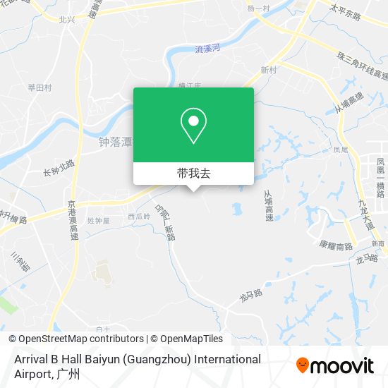 Arrival B Hall Baiyun (Guangzhou) International Airport地图