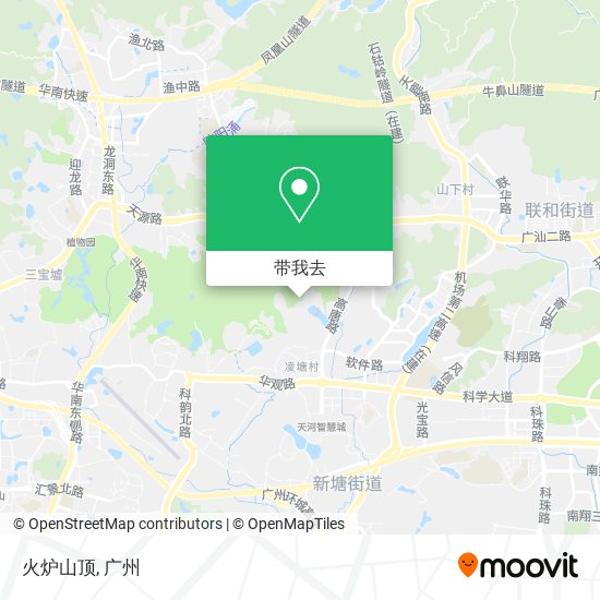 火炉山顶地图