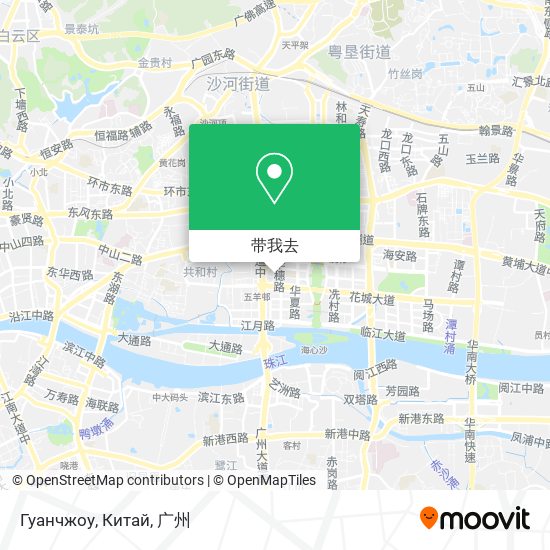 Гуанчжоу, Китай地图