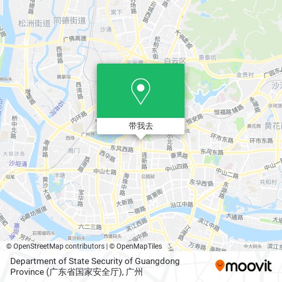 Department of State Security of Guangdong Province (广东省国家安全厅)地图