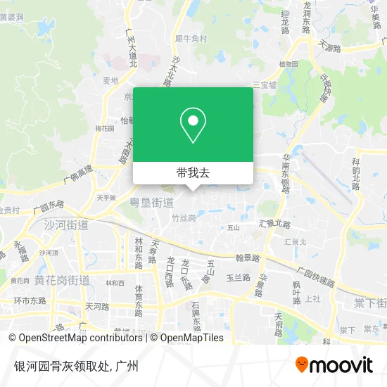 银河园骨灰领取处地图