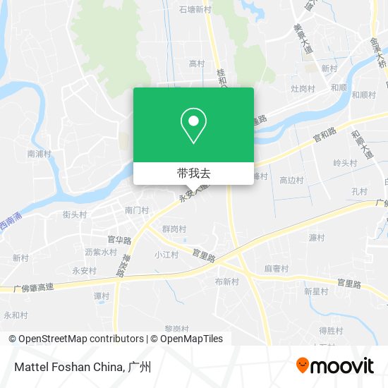 Mattel Foshan China地图