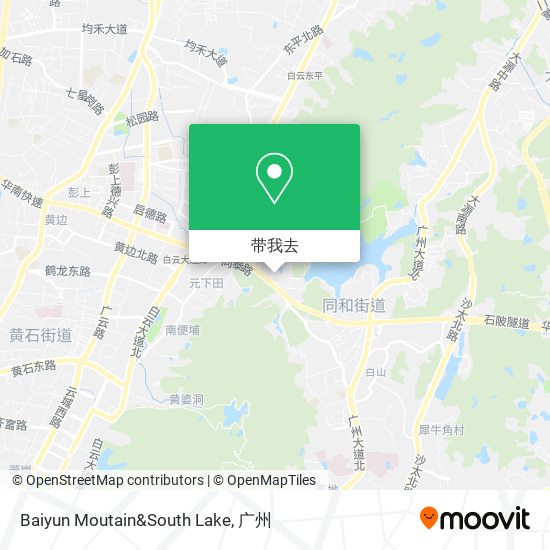 Baiyun Moutain&South Lake地图