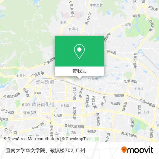 暨南大学华文学院、敬慎楼702地图