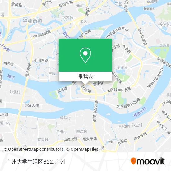 广州大学生活区B22地图
