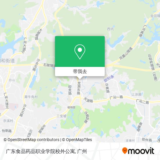 广东食品药品职业学院校外公寓地图