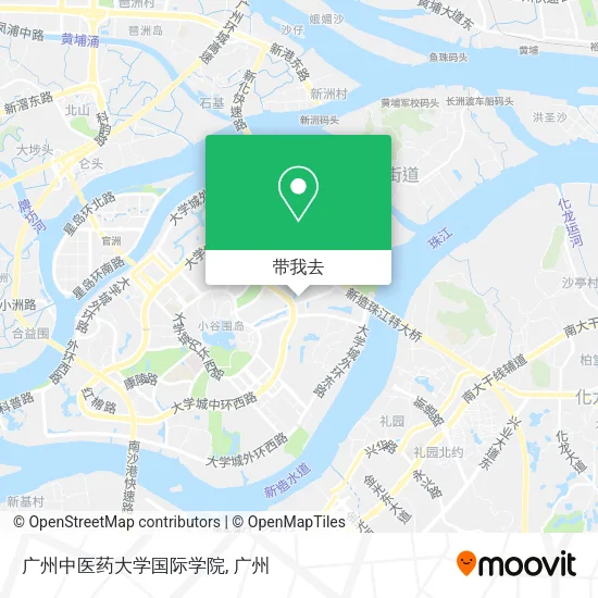 广州中医药大学国际学院地图