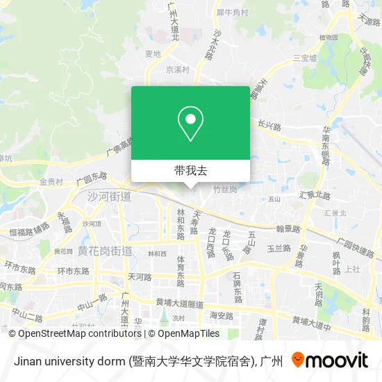 Jinan university dorm (暨南大学华文学院宿舍)地图