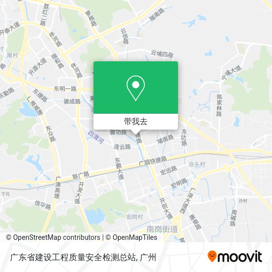 广东省建设工程质量安全检测总站地图