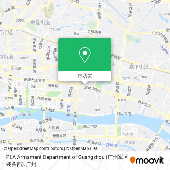 PLA Armament Department of Guangzhou (广州军区装备部)地图