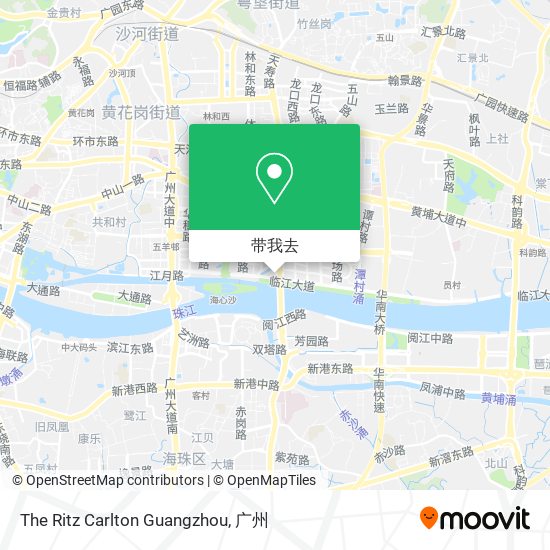 The Ritz Carlton Guangzhou地图