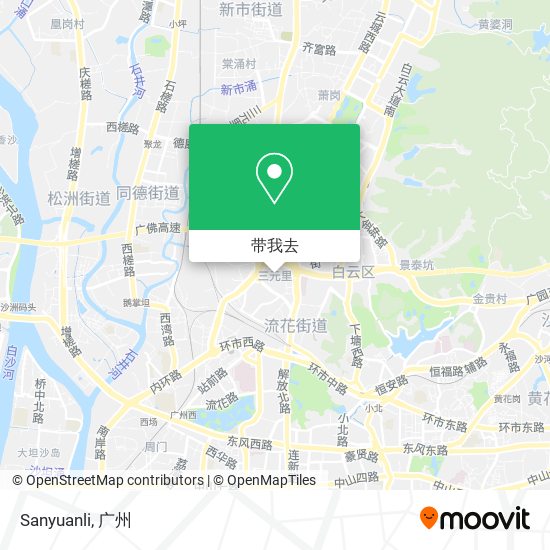 Sanyuanli地图