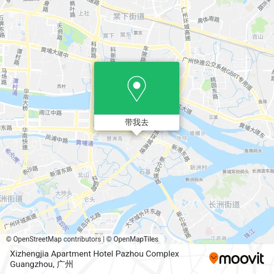Xizhengjia Apartment Hotel Pazhou Complex Guangzhou地图