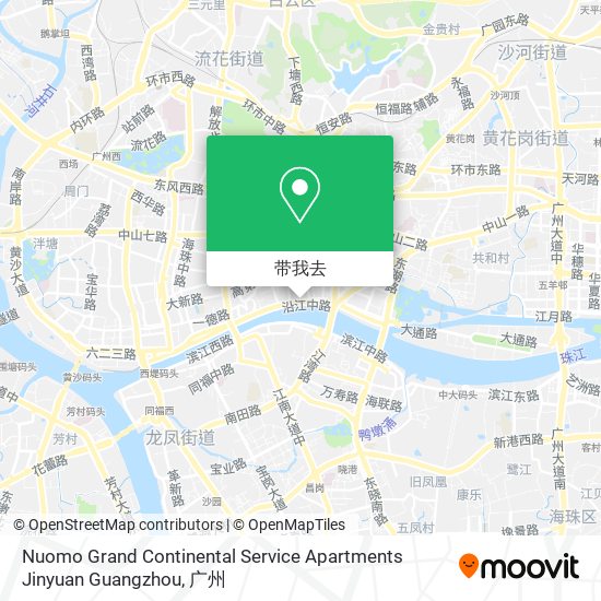 Nuomo Grand Continental Service Apartments Jinyuan Guangzhou地图