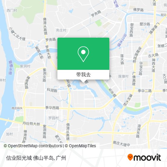 信业阳光城 佛山半岛地图