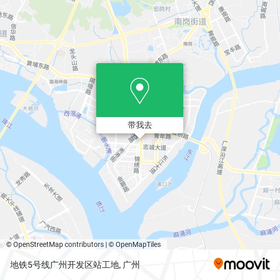 地铁5号线广州开发区站工地地图