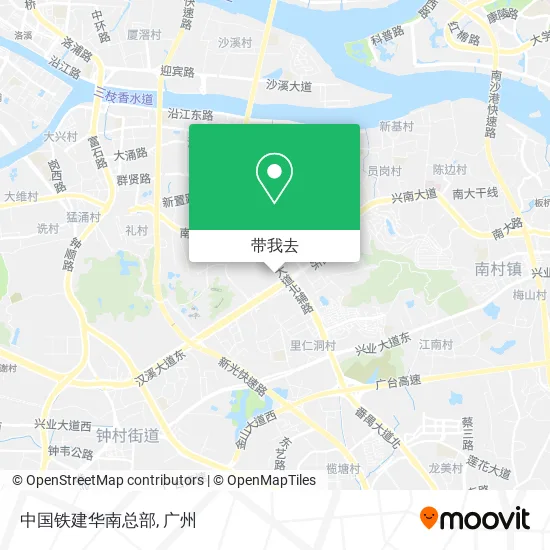 中国铁建华南总部地图