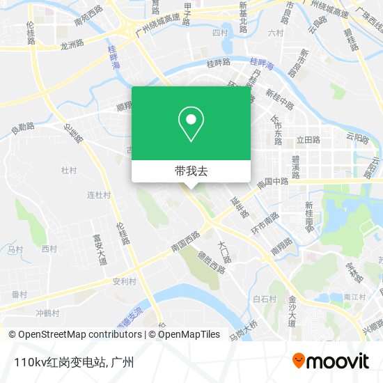 110kv红岗变电站地图