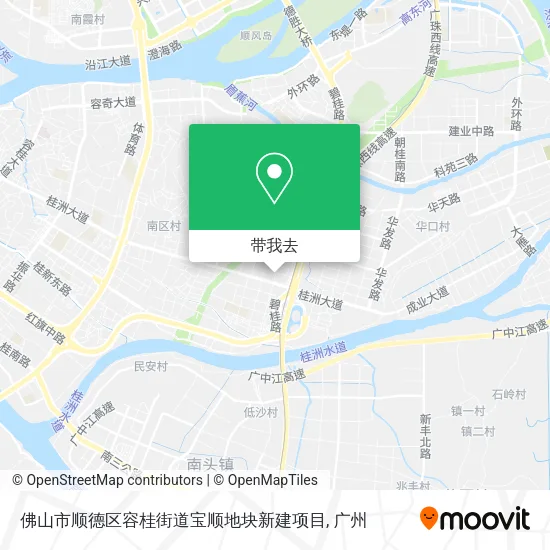 佛山市顺德区容桂街道宝顺地块新建项目地图