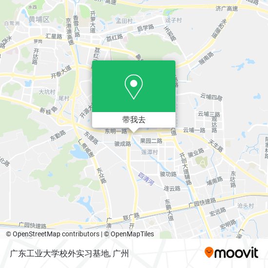 广东工业大学校外实习基地地图