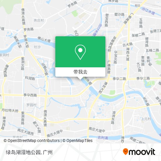 绿岛湖湿地公园地图