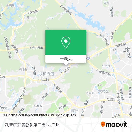 武警广东省总队第二支队地图