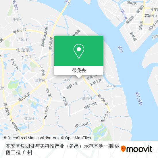 花安堂集团健与美科技产业（番禺）示范基地一期Ⅰ标段工程地图