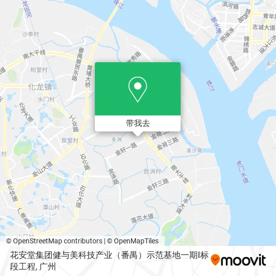花安堂集团健与美科技产业（番禺）示范基地一期Ⅰ标段工程地图