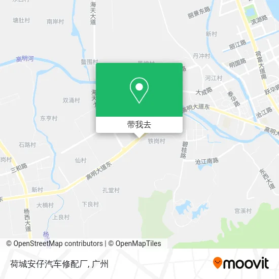 荷城安仔汽车修配厂地图