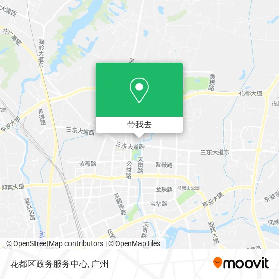 花都区政务服务中心地图