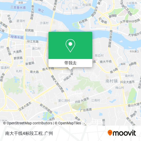 南大干线4标段工程地图