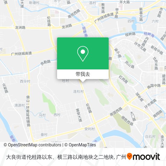 大良街道伦桂路以东、横三路以南地块之二地块地图