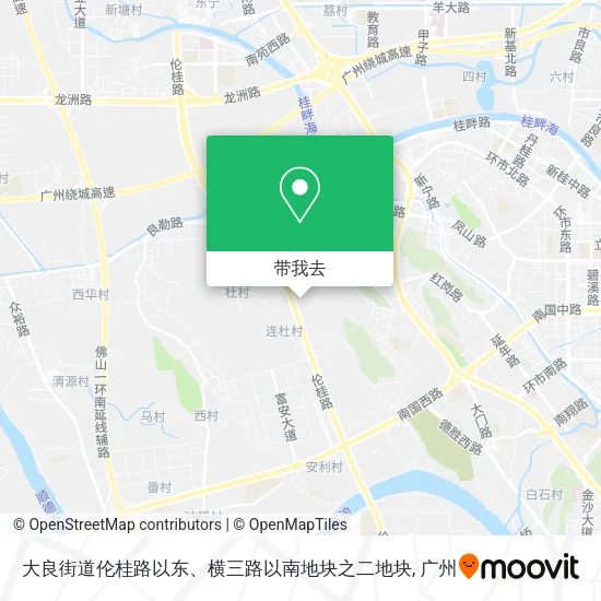 大良街道伦桂路以东、横三路以南地块之二地块地图