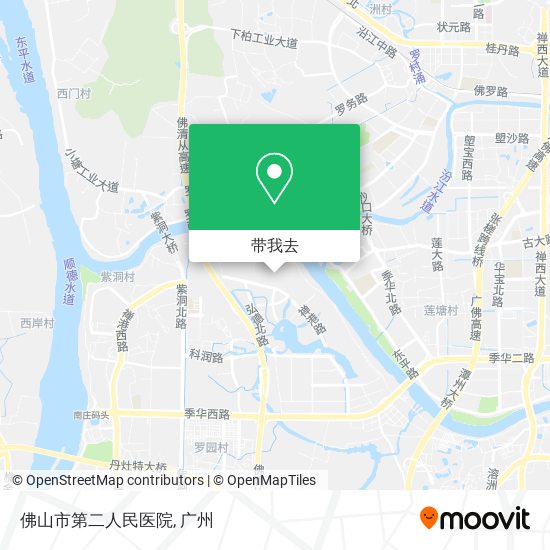 佛山市第二人民医院地图