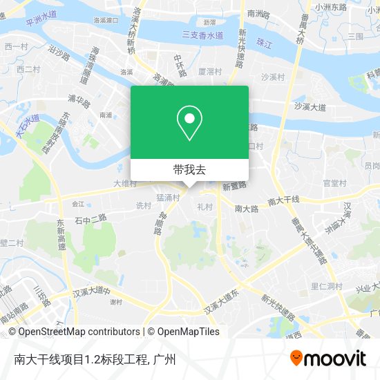 南大干线项目1.2标段工程地图